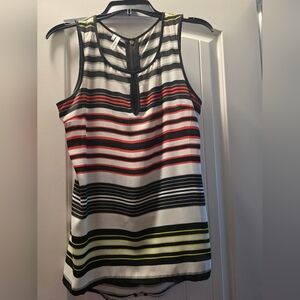 Studio M Multicolor Striped Sleeveless Blouse
